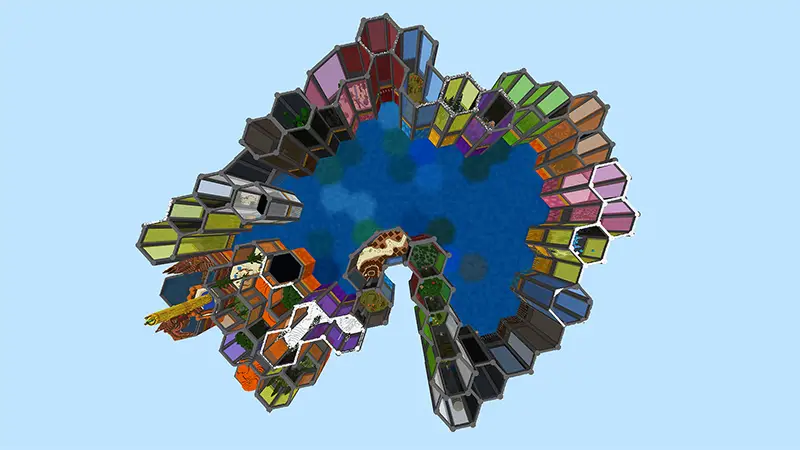 Скриншот Паркур с шестиугольниками №1