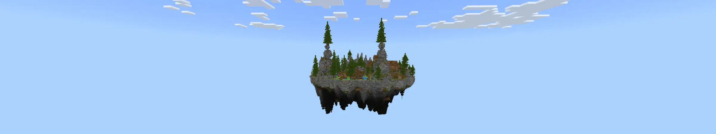 Кораблекрушение в Skyblock panorama