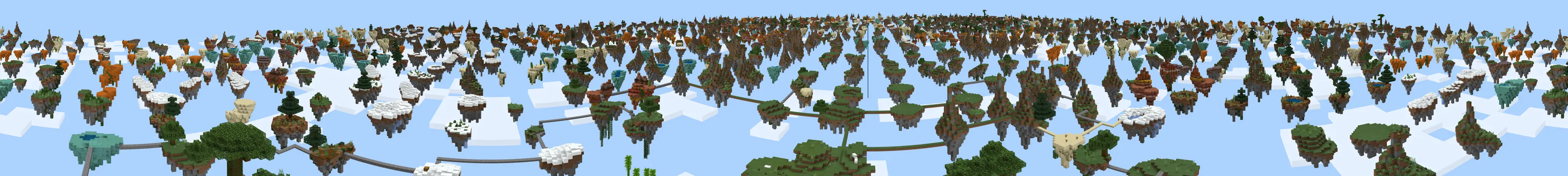 Бесконечный Skyblock panorama