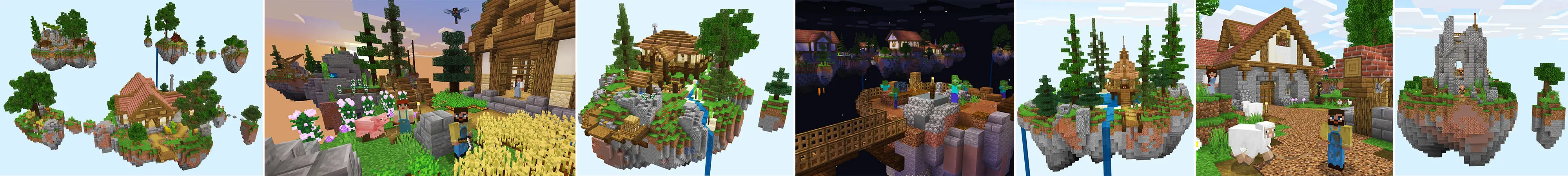 Приключения в Skyblock panorama