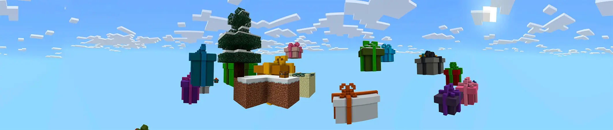 Праздник Санты Skyblock panorama