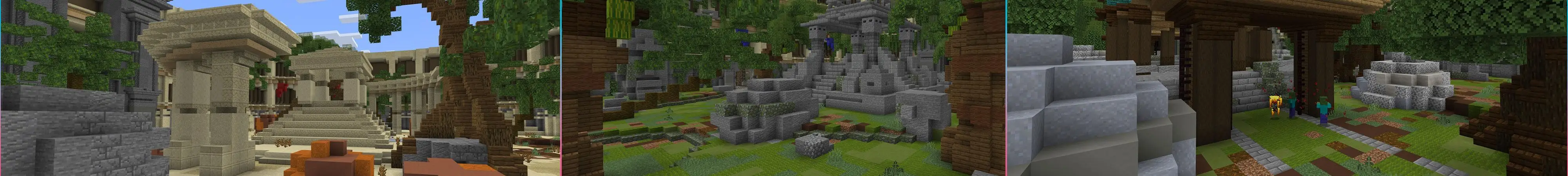 Арена блоков удачи: борьба с мобами panorama