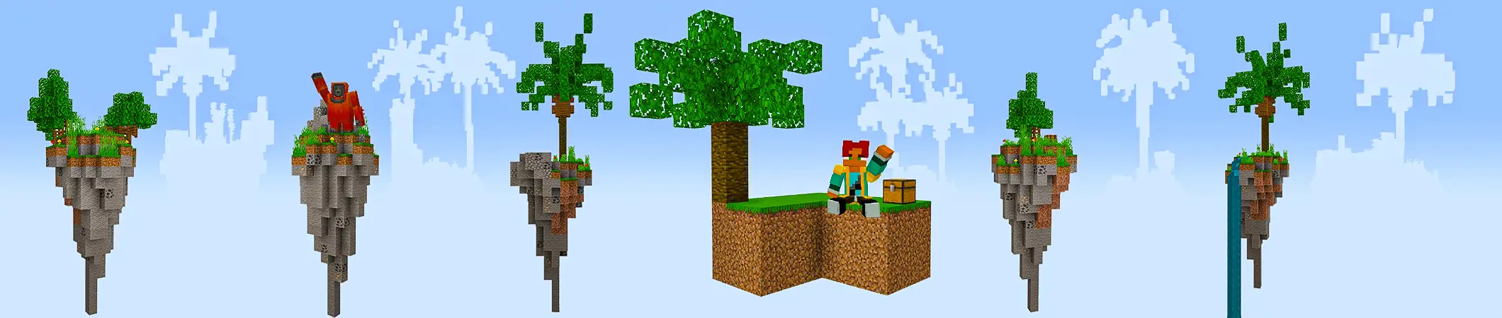 Skyblock: джунгли panorama