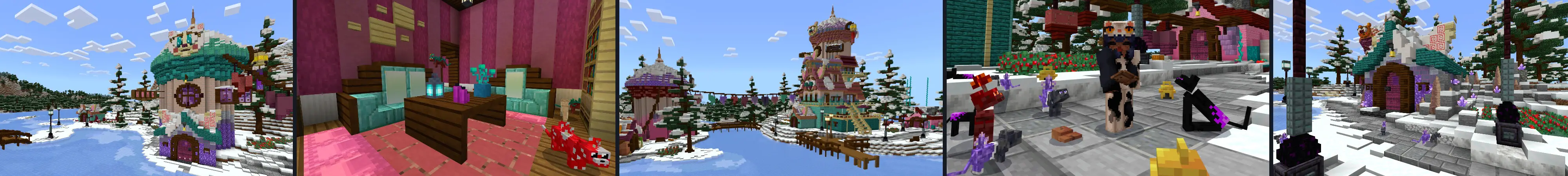 Разнообразные кошки panorama