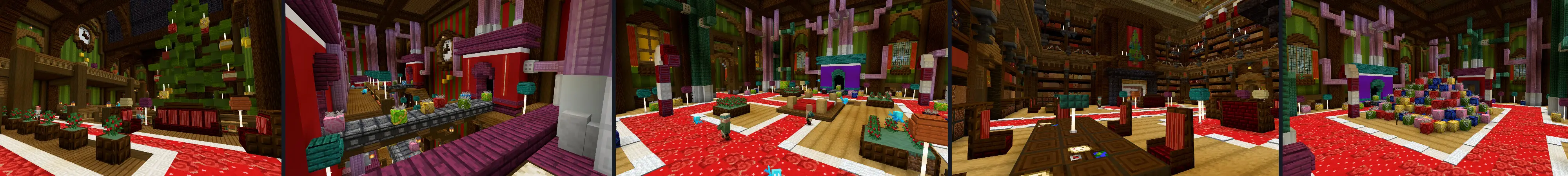 Особняк для зимних праздников 2 panorama