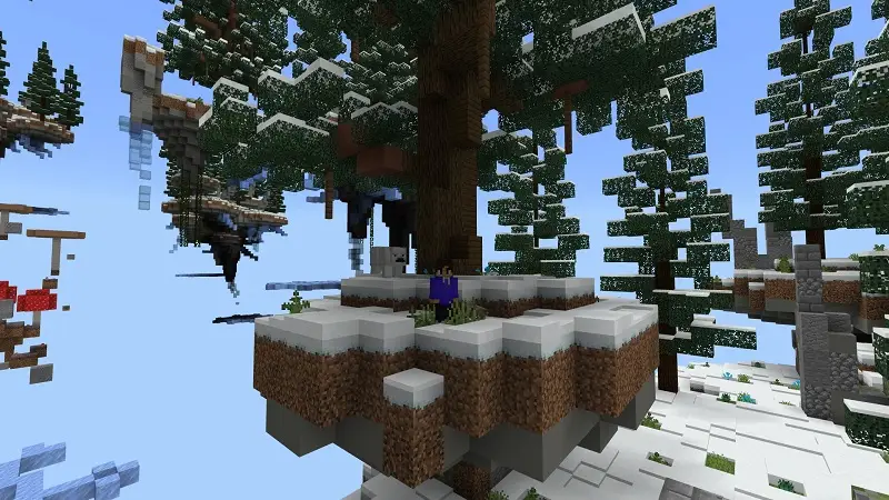Скриншот Skyblock: зима №4