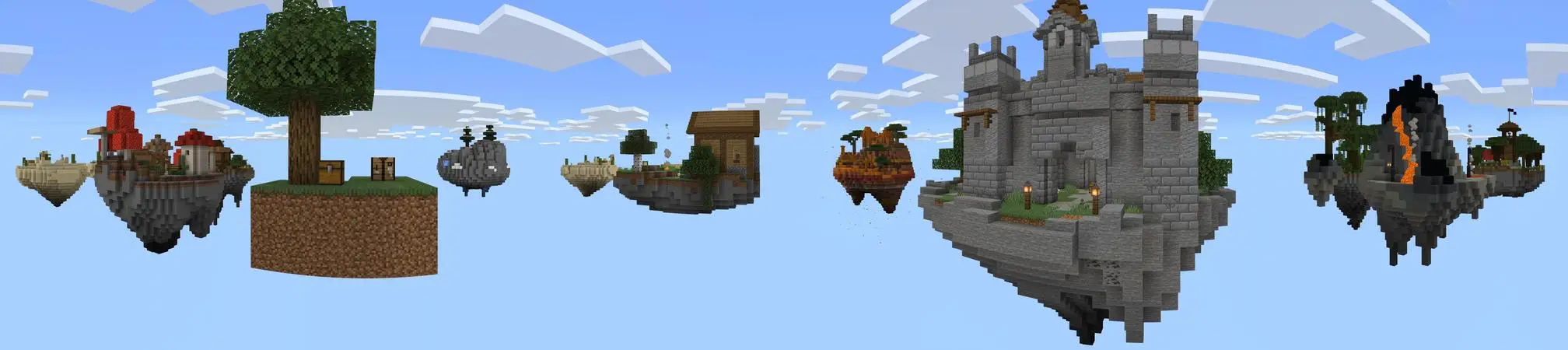 Создание Skyblock panorama