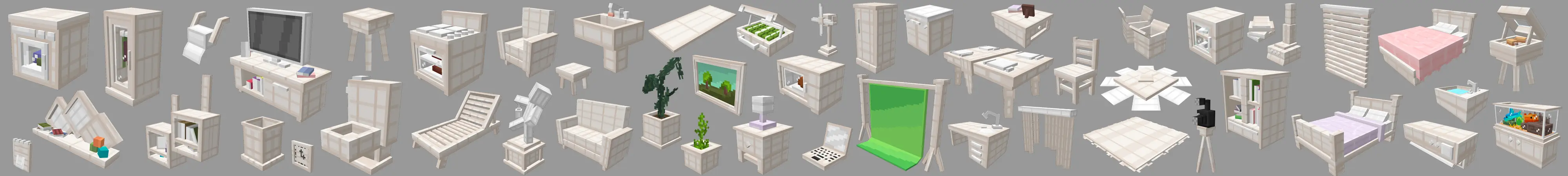 Белая мебель panorama