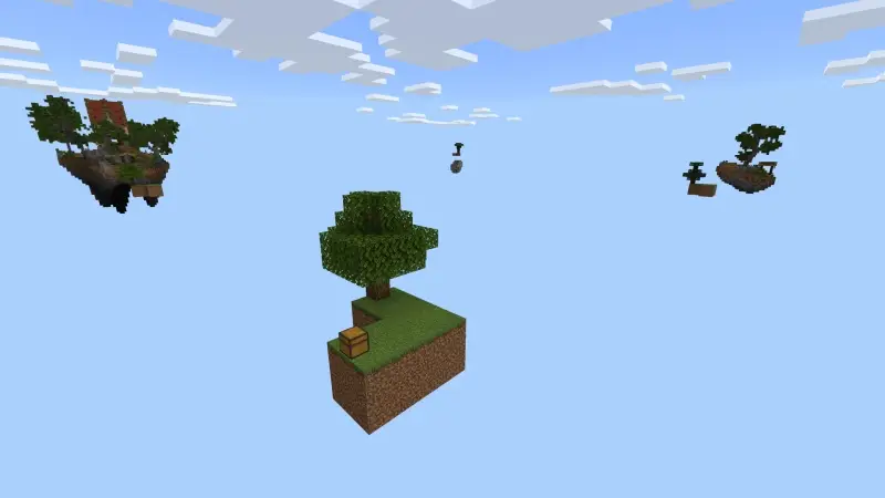 Скриншот Классическая игра Skyblock №1