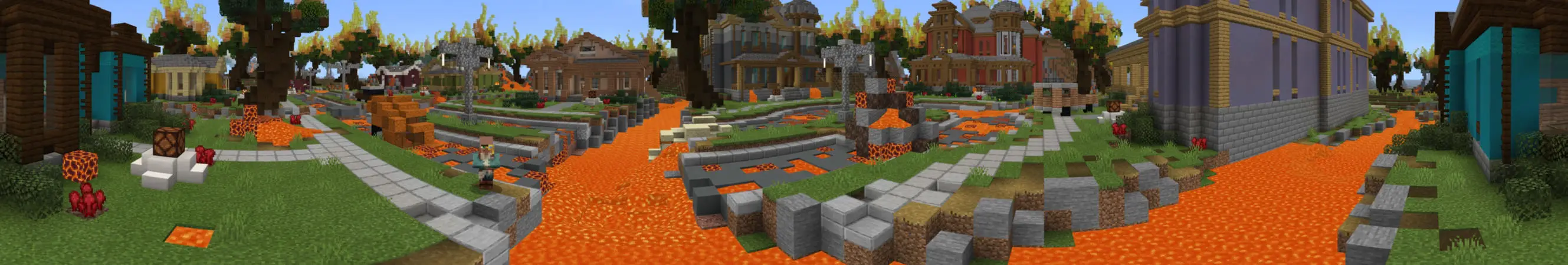 Спасательная миссия: город лавы panorama