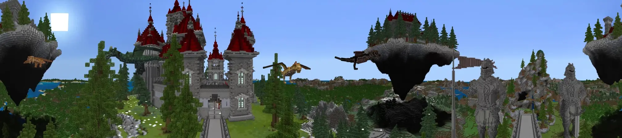 Драконы и замки panorama
