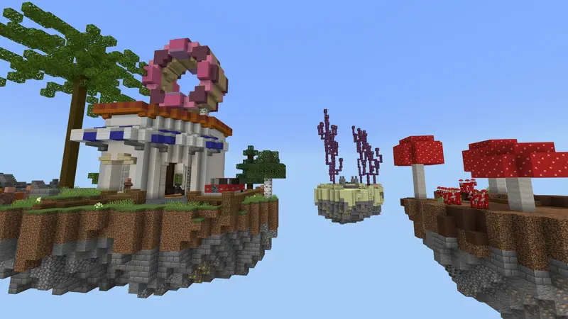 Скриншот Skyblock: город №1