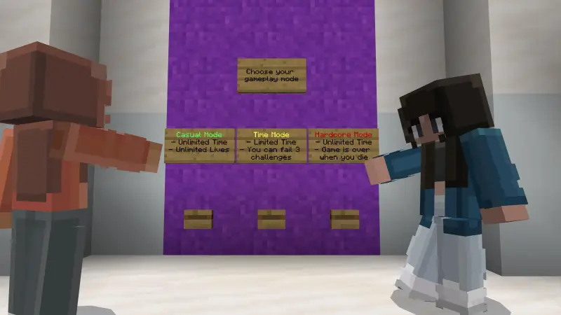 Скриншот Skyblock: испытание на время №1