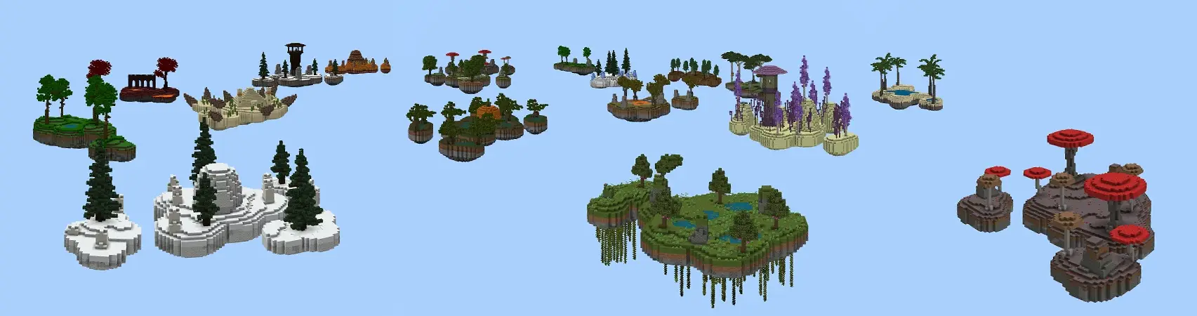 Мир Skyblock panorama