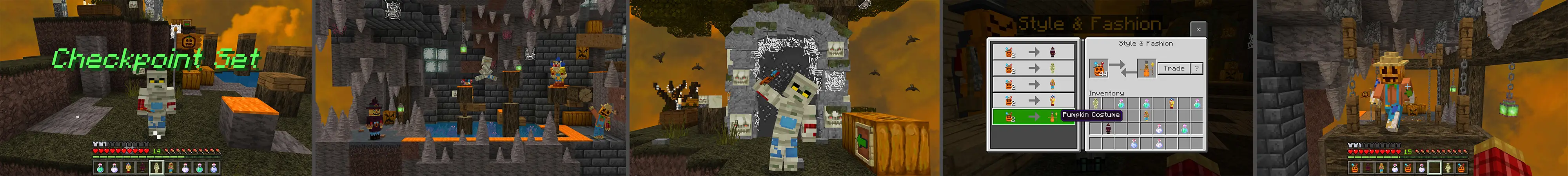 Паркур по фрагментам "Хэллоуин" panorama