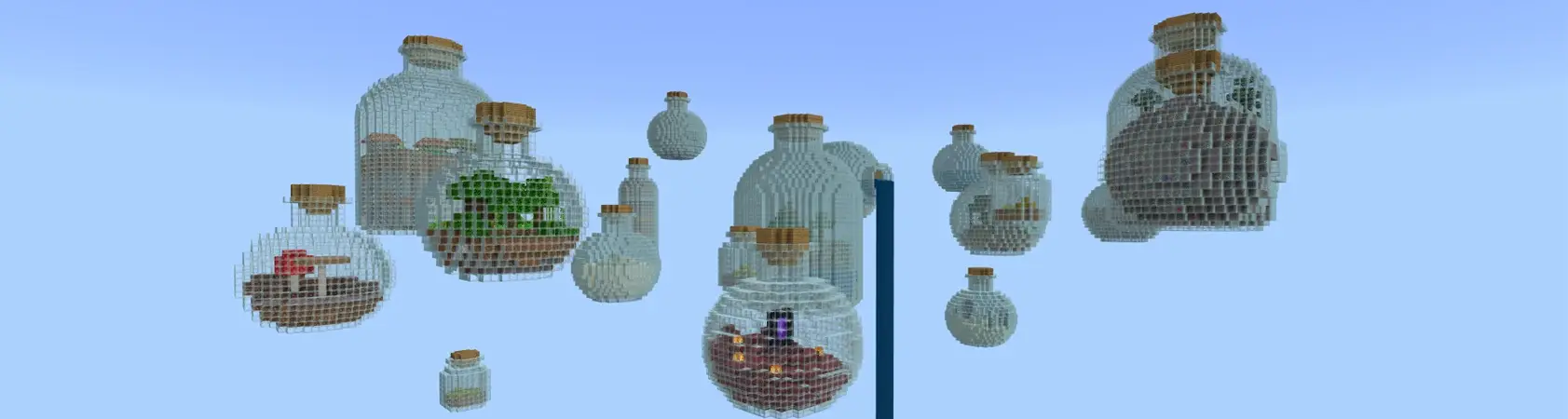 Skyblock из пузырька panorama