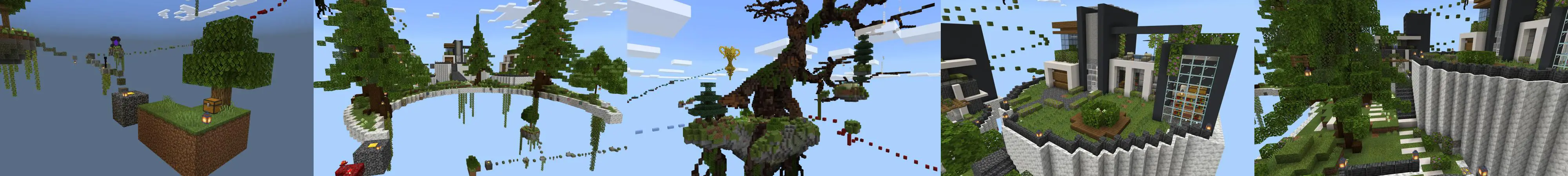 Skyblock: особняк для паркура panorama