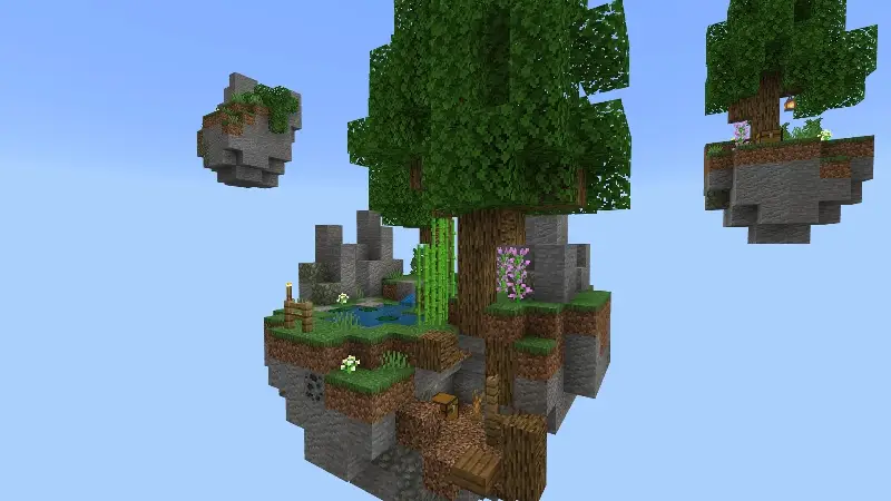 Скриншот Приключения в Skyblock №1