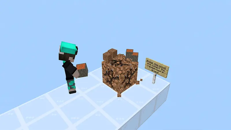 Скриншот 100 ЧАСОВ с одним блоком! №2