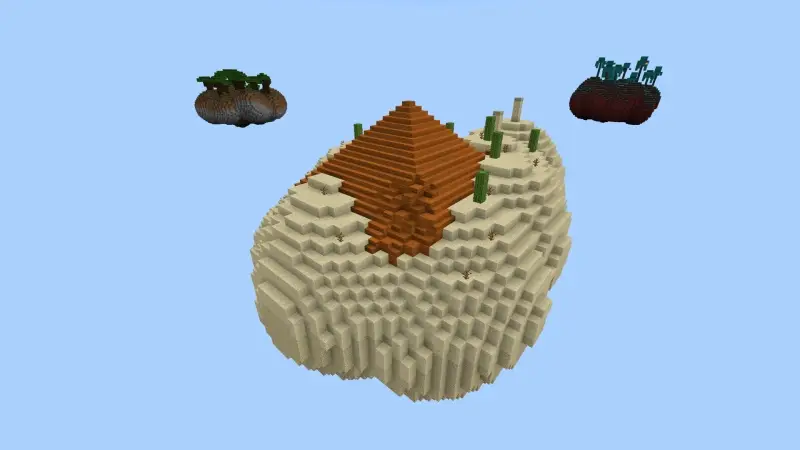 Скриншот Испытание в мире «Мега-Skyblock» №1