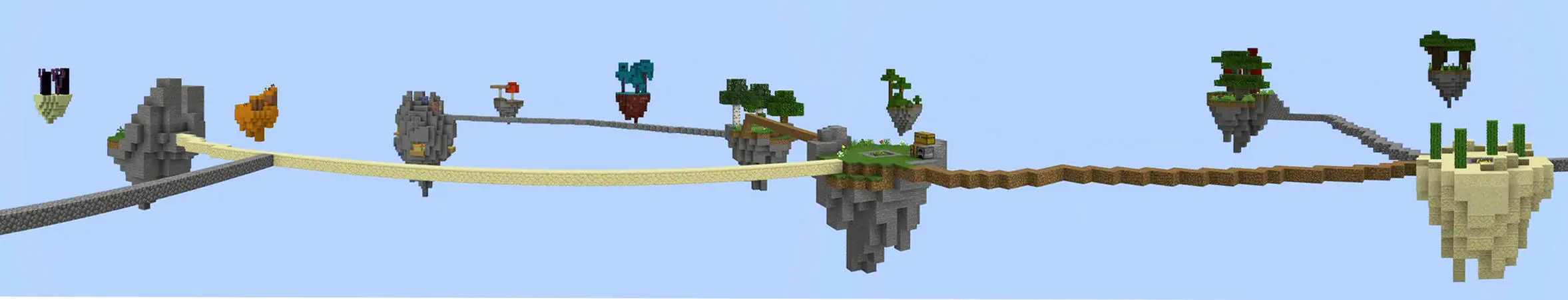 Выживание в небе: один блок panorama