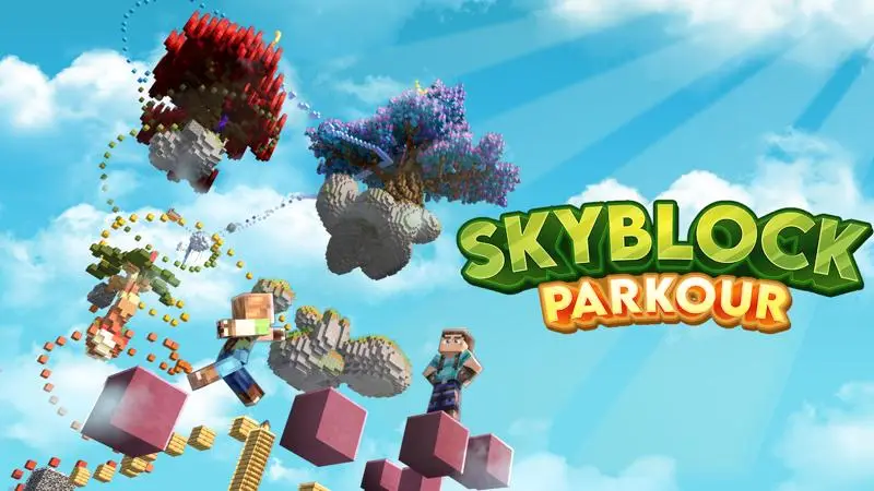 Skyblock: паркур
