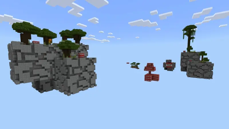 Скриншот Skyblock с динамитом №1