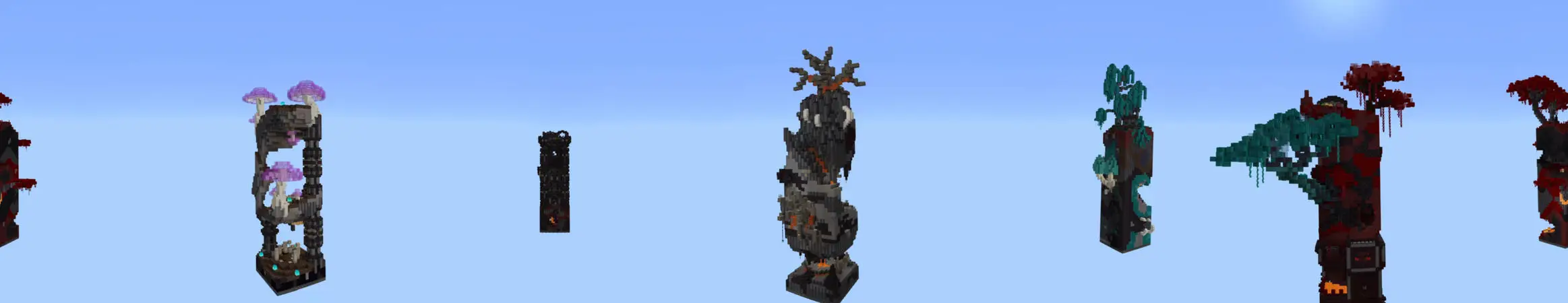 Skyblock: фрагменты Нижнего мира panorama