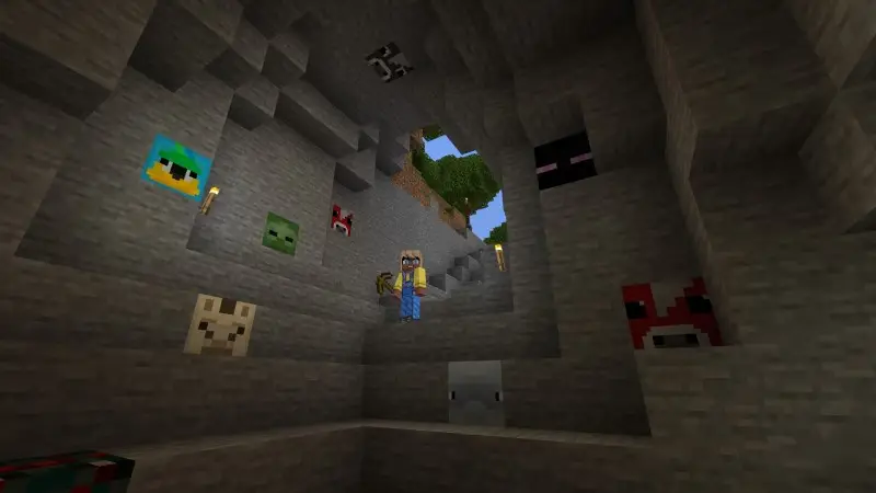 Скриншот Блоки в виде мобов №2