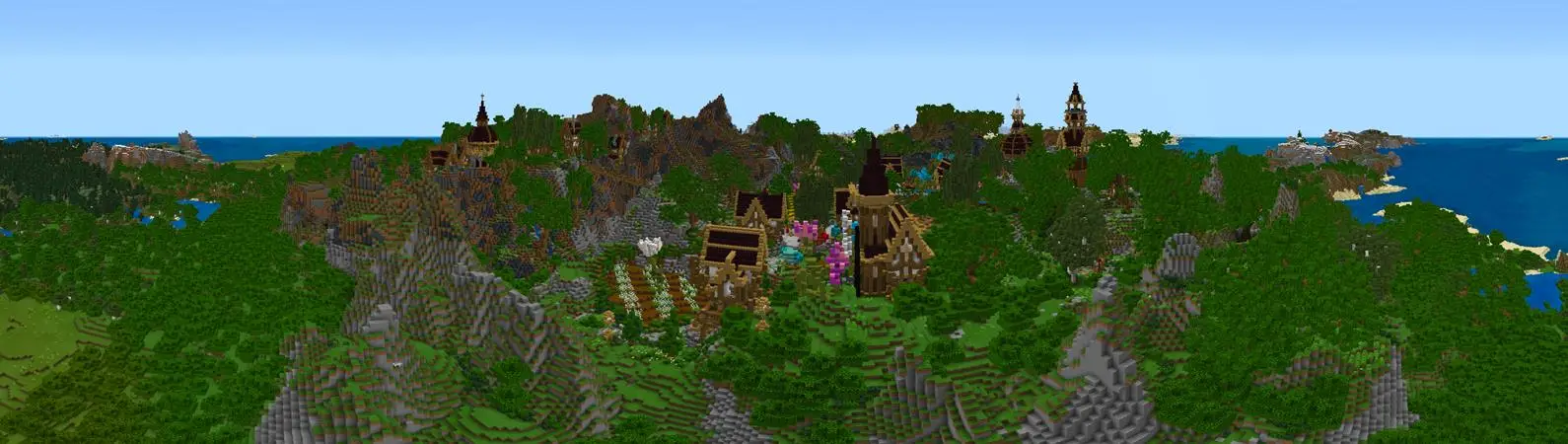 Простые стартовые области: город цветов panorama