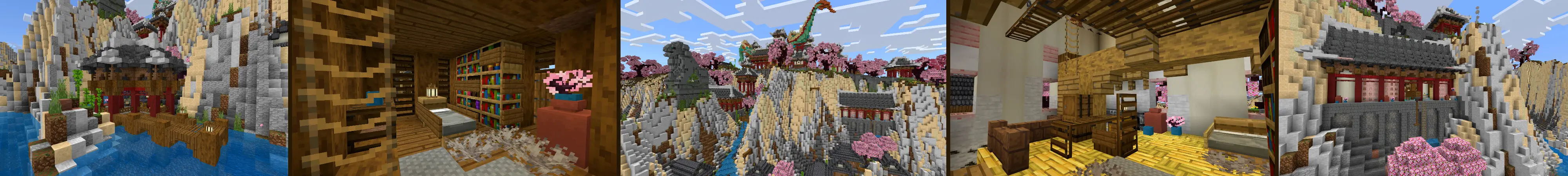 Храм вишневой горы panorama