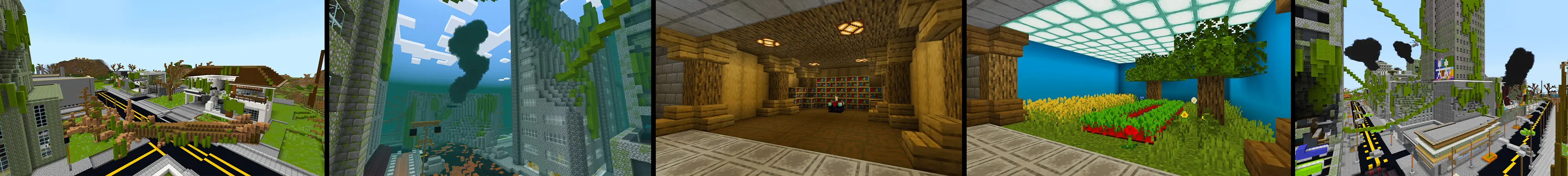 Постапокалиптический городской бункер panorama