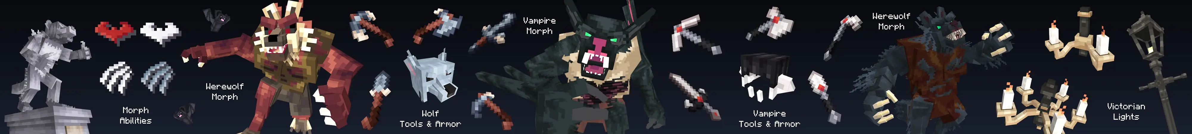 Werewolf & Vampire Morph Add-On panorama