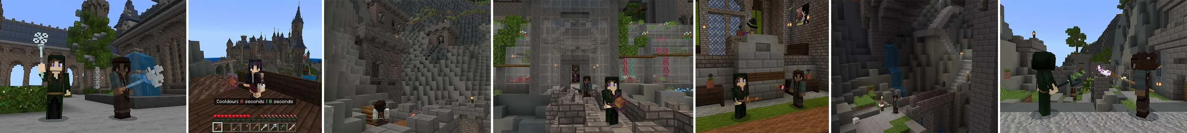 Волшебные палочки (замок и драконы) panorama