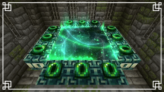 Анимация у портала в Край