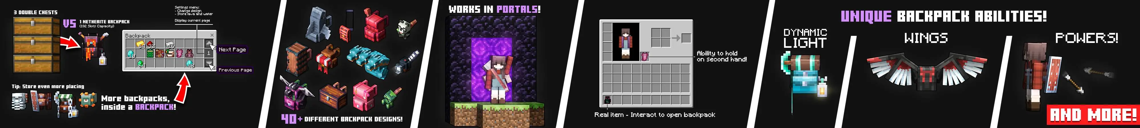 Рюкзаки++ 2.0 Add-On panorama