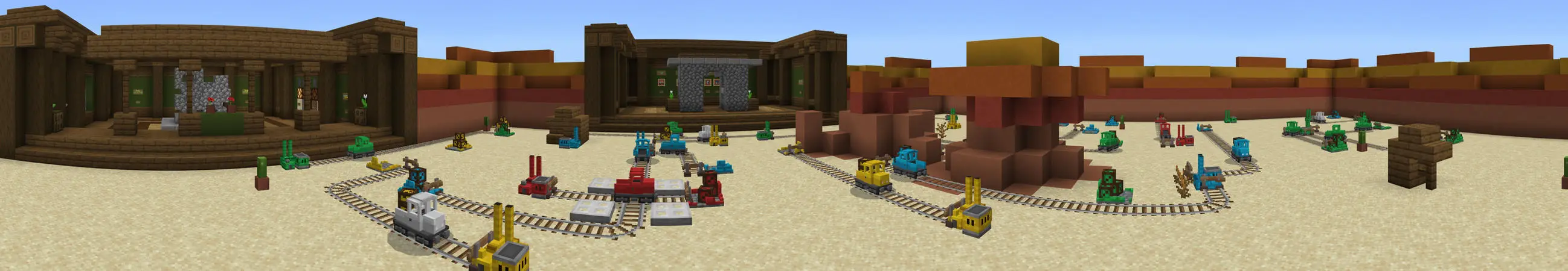 Крошечные поезда panorama