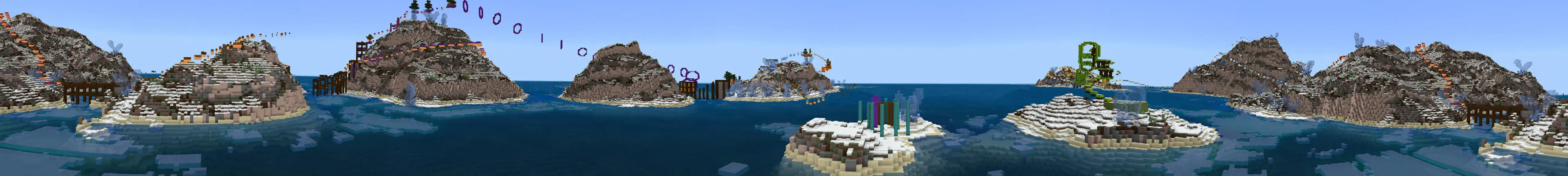 Замороженный паркур panorama