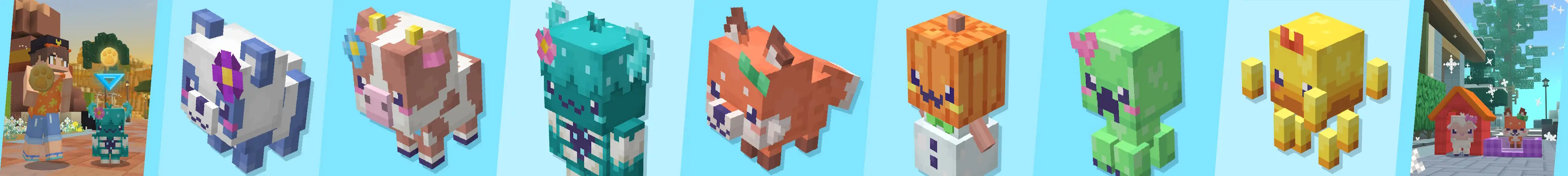 Ультра милые мобы-питомцы panorama