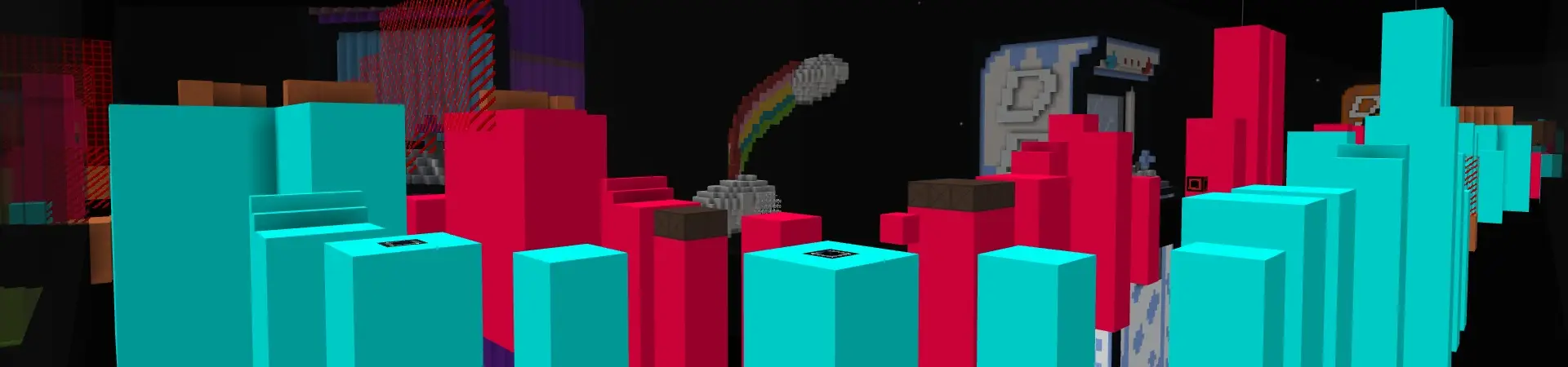 Паркур в аркадах panorama