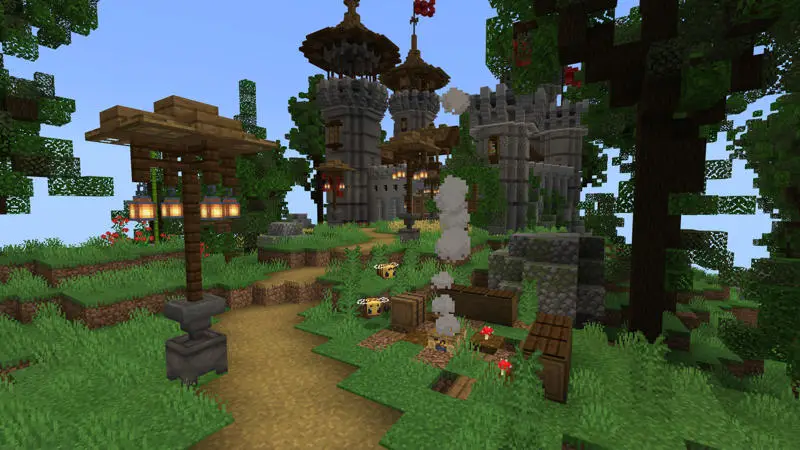 Скриншот Средневековый Skyblock №3