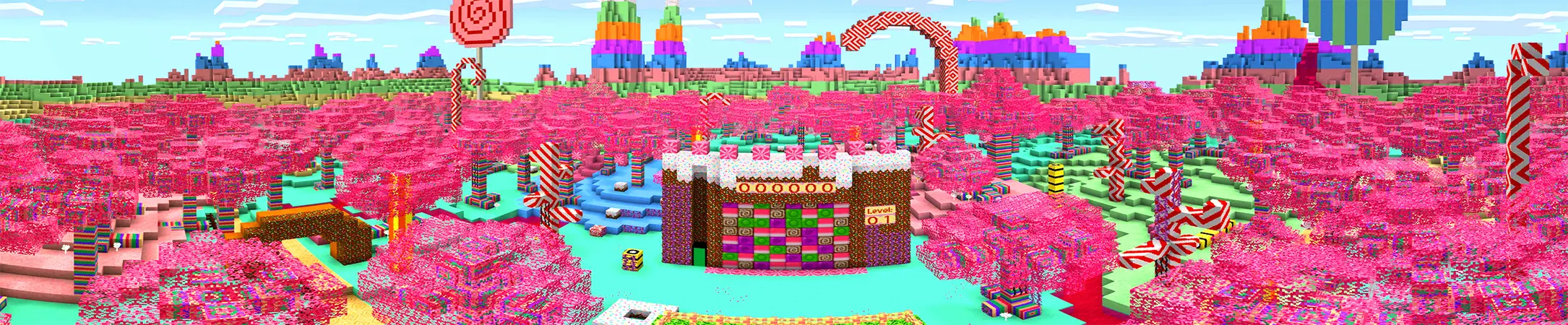 MatchCraft: конфетный замок panorama