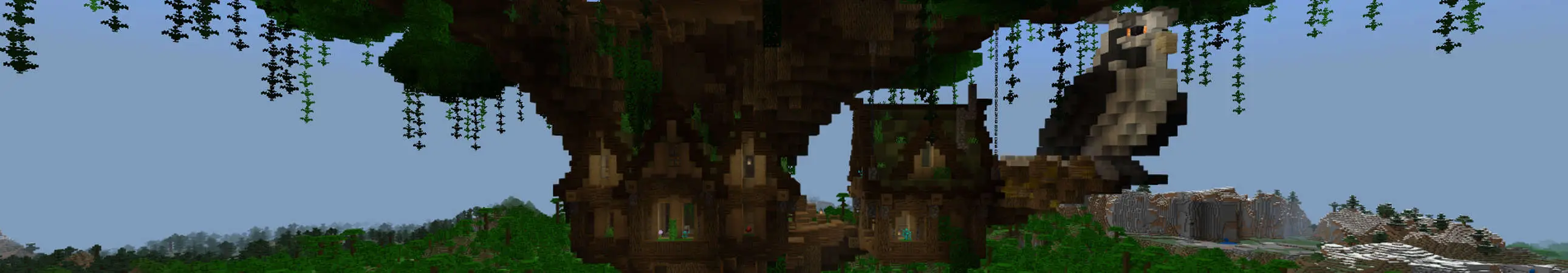 Фэнтезийная база на дереве panorama