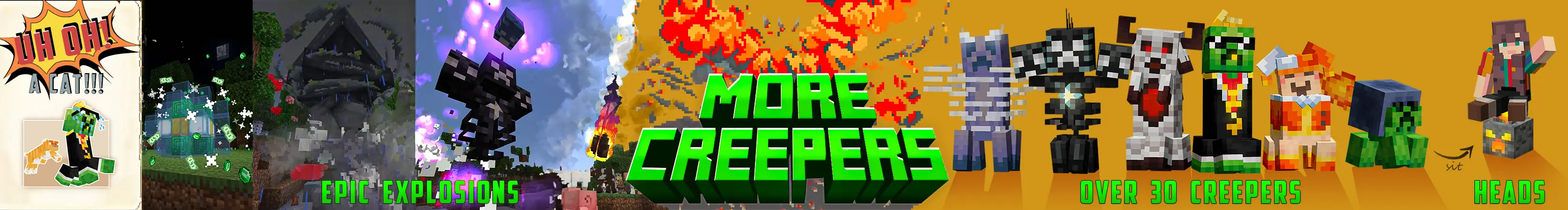 Больше криперов Add-On panorama