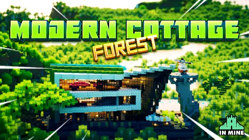 Современный коттедж в лесу