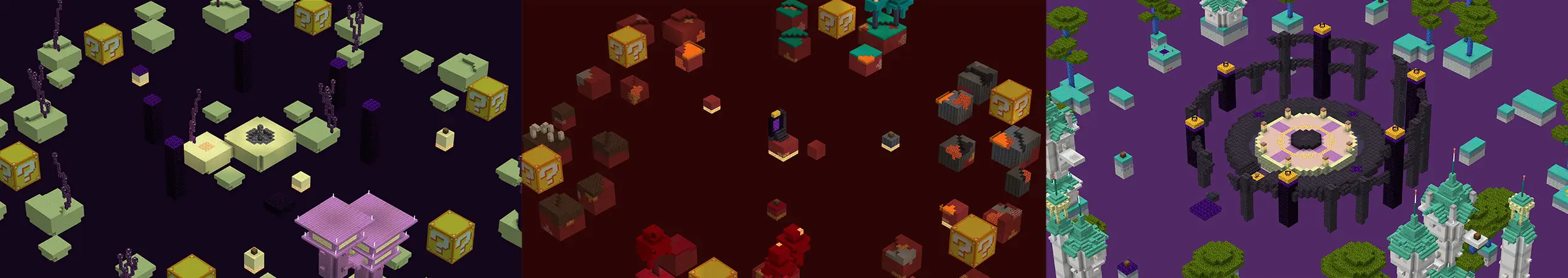 Skyblock с блоками удачи 2 panorama