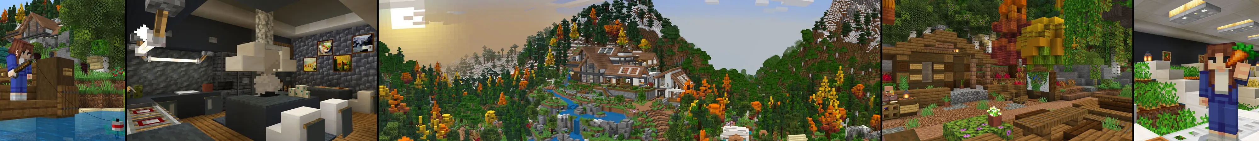 Уютный современный дом panorama