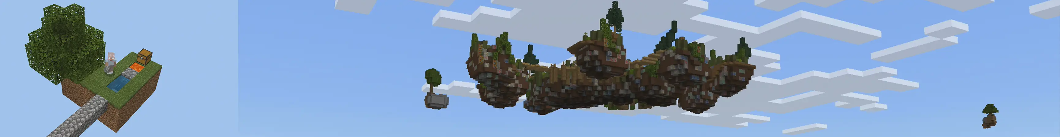 Skyblock: небесное выживание panorama