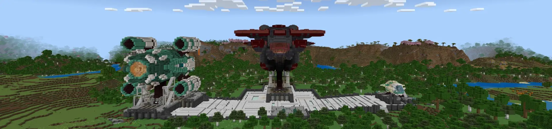 Noob v Pro v Хакерские космические корабли panorama