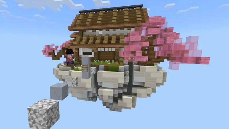 Скриншот Skyblock: паркур в стиле аниме №3